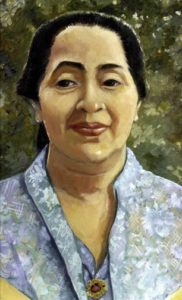 Portrait of Siti Sumari by Latifah Taormini 